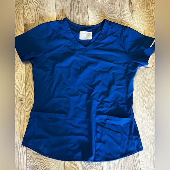 Sketchers Blue Women's scrub Top - Picture 1 of 4